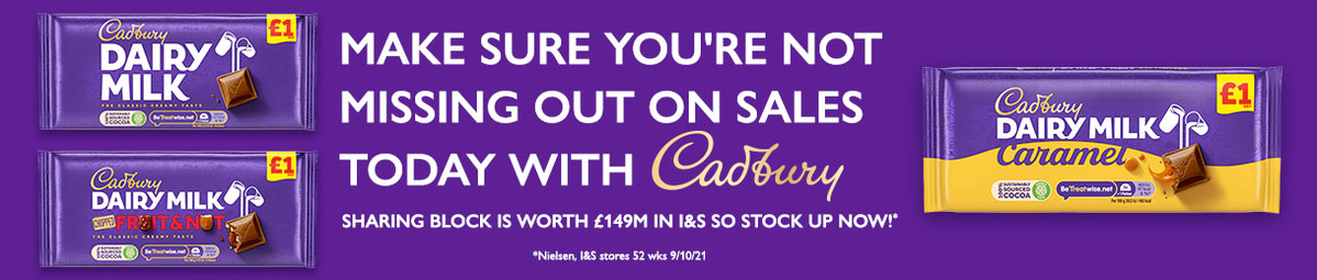 Make sure you're not missing out on sales today with Cadbury