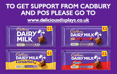 To get support from Cadbury and POS please go to deliciousdisplay.co.uk