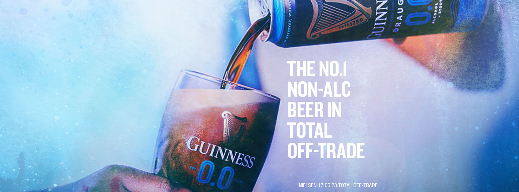 Guinness Zero - the No.1 non-alc beer in total off-trade