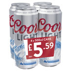 Coors Light PM 4 for £5.59