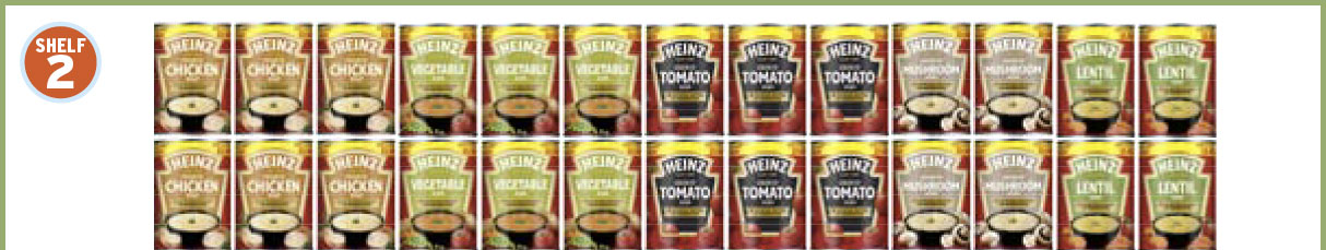 1m Canned Goods & Meal Kits Shelf 2