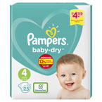 Pampers Baby Dry Size 4 PM £4.99