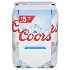 Coors Light PM 4 for £5.75