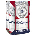 Budweiser PM 4 for £6.70