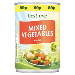 Best-one Mixed Vegetables PM 89p