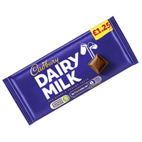 Cadbury Dairy Milk PM £1.25