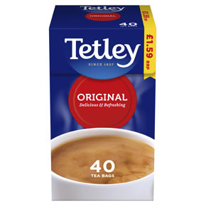 Tetley Tea Bags PM £1.59 40's