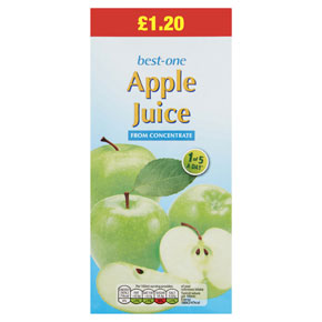 Best-one Apple Juice PM £1.20