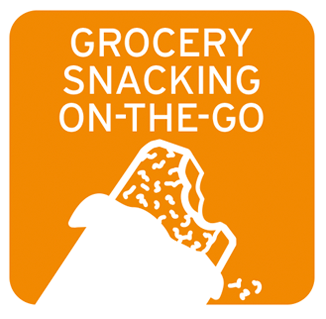 Grocery snacking on-the-go