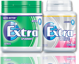 Extra Chewing Gum Bottles