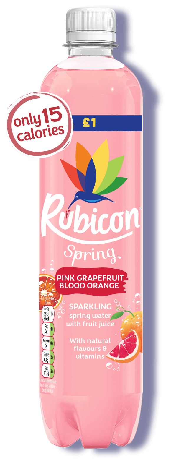 Rubicon Spring Pink Grapefruit Blood Orange bottle