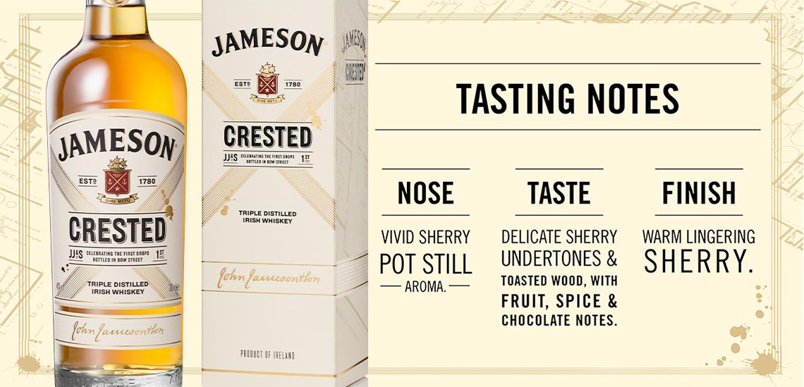 Tasting notes for Jameson Whiskey