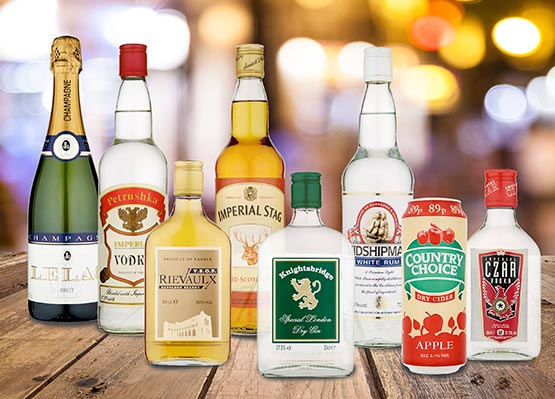 Own-label alcohol range