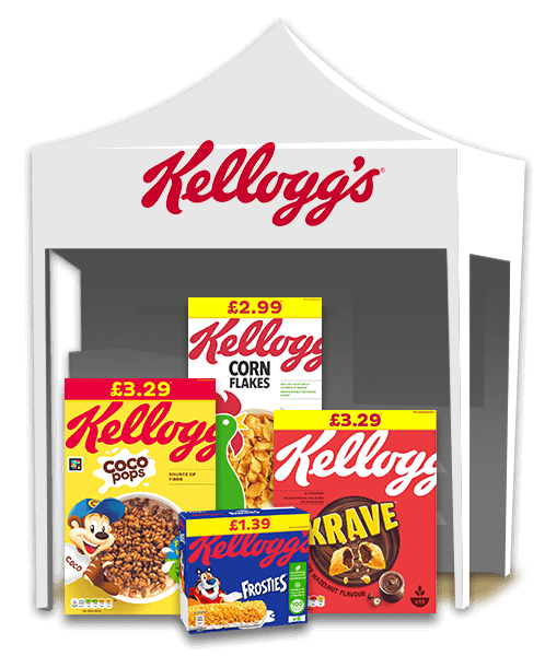 Kelloggs Deals tent