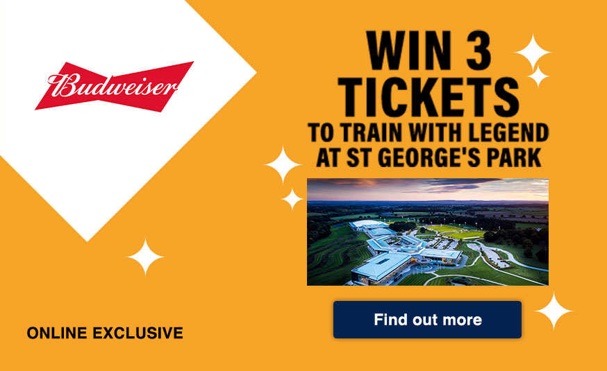 Budweiser - Win tickets to train at St George's Park