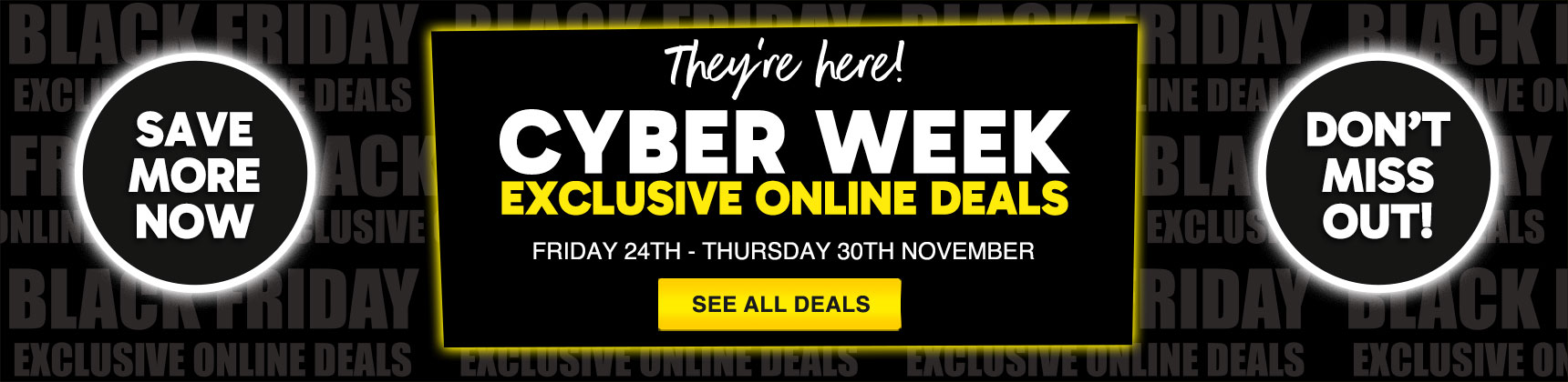 Cyber Week exclusive online deals