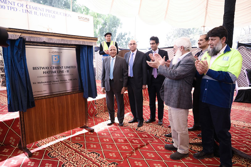 Bestway Cement inaugurates Line II of 7200 TPD at Hattar