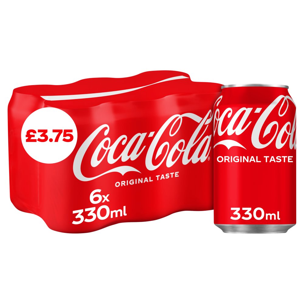 Coca-Cola Original Taste 6 x 330ml PM £3.75