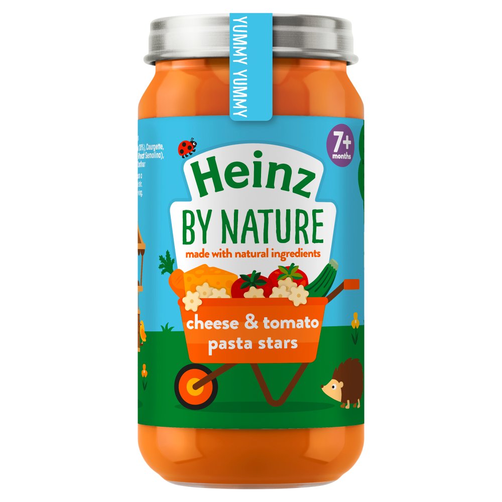 Heinz 7+ months By Nature Cheese and Tomato Pasta Stars 200g