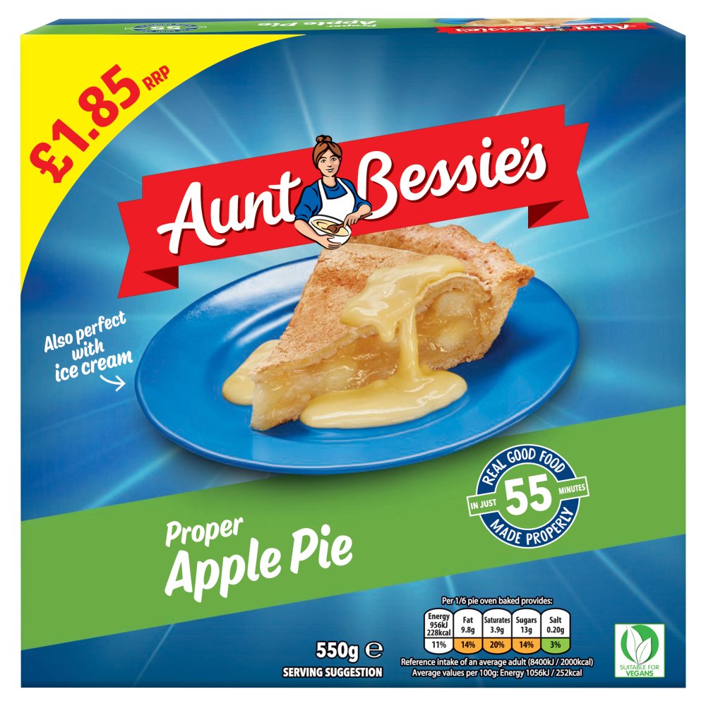 Aunt Bessie's Proper Apple Pie 550g