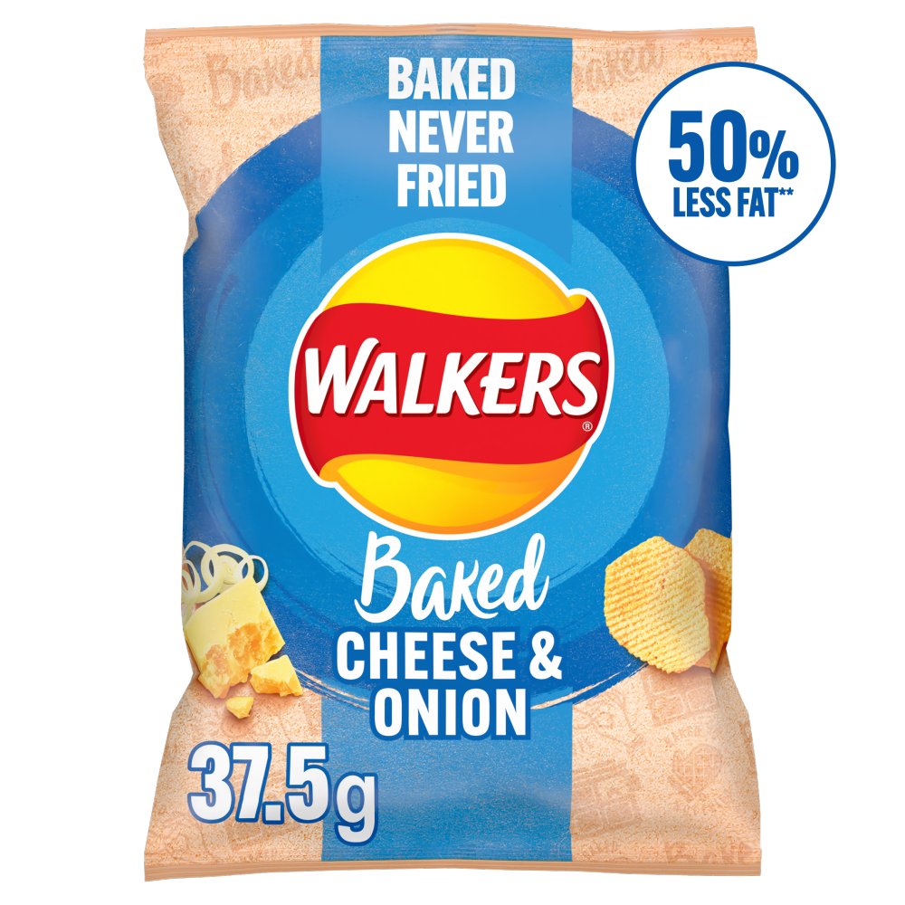 Walkers Baked Cheese & Onion Snacks 37.5g