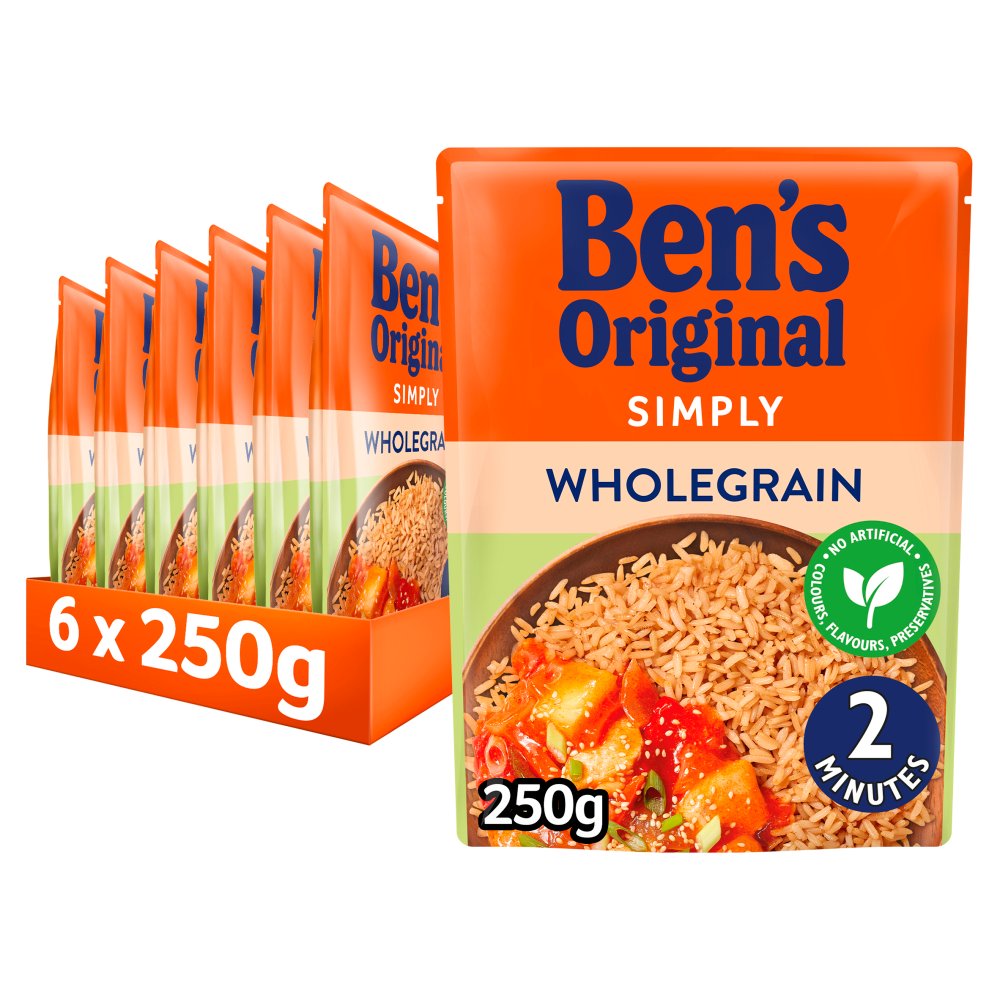 Bens Original Wholegrain Microwave Rice 250g