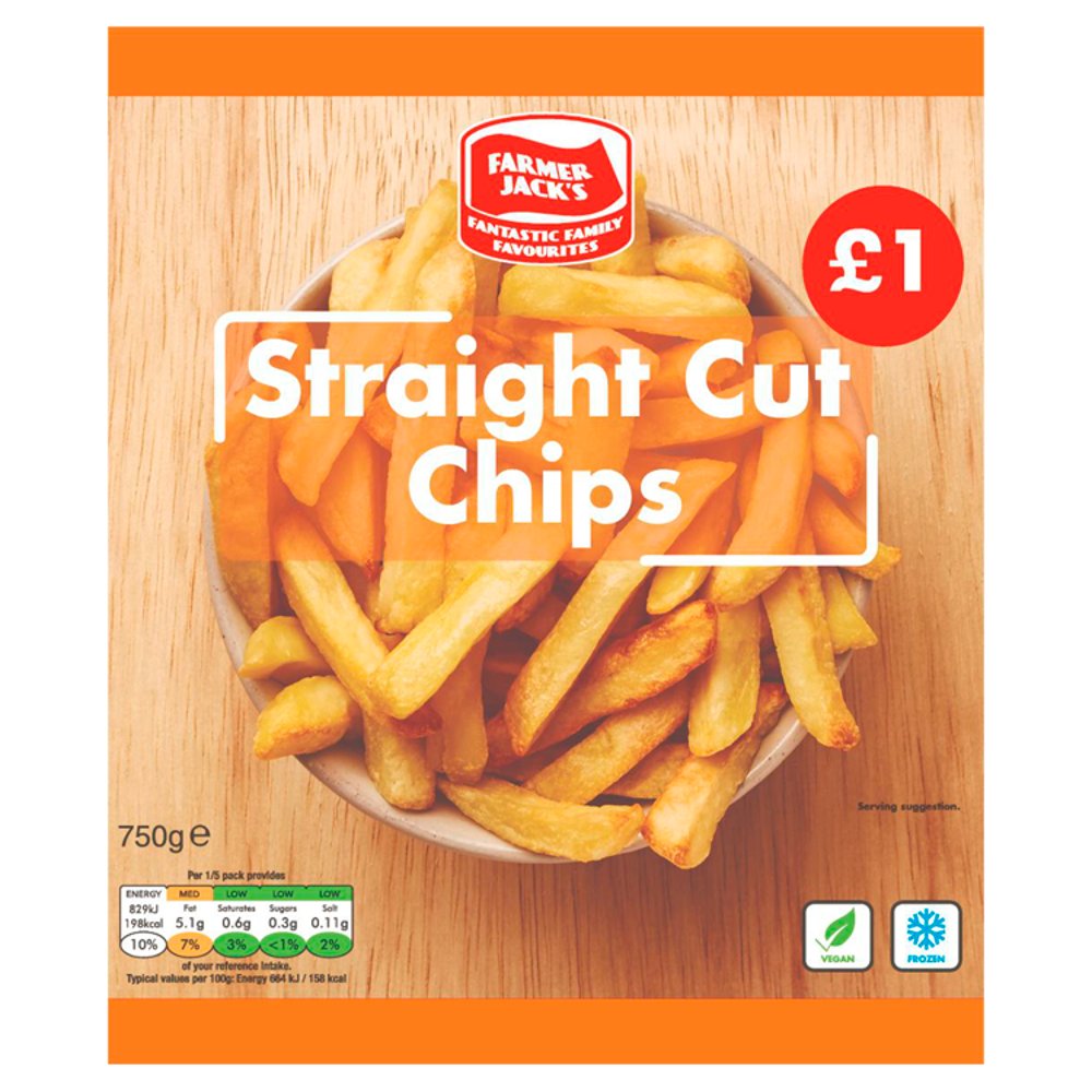 Farmer Jack's Straight Cut Chips 750g
