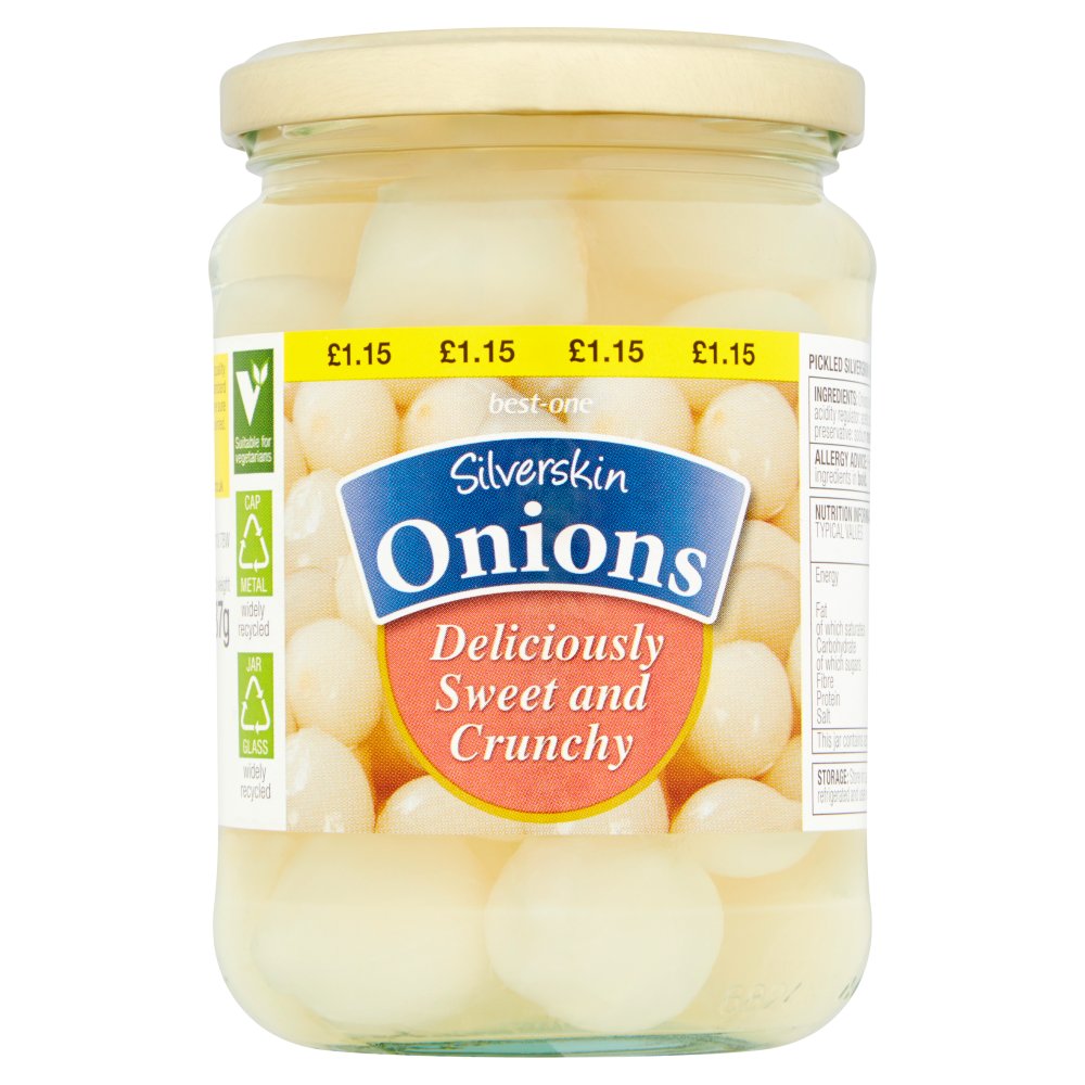 Best-One Silverskin Onions 340g
