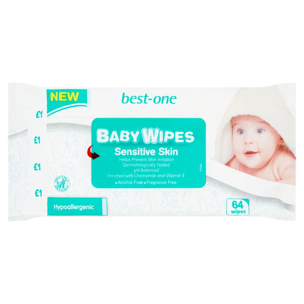 Best-One Sensitive Skin 64 Baby Wipes