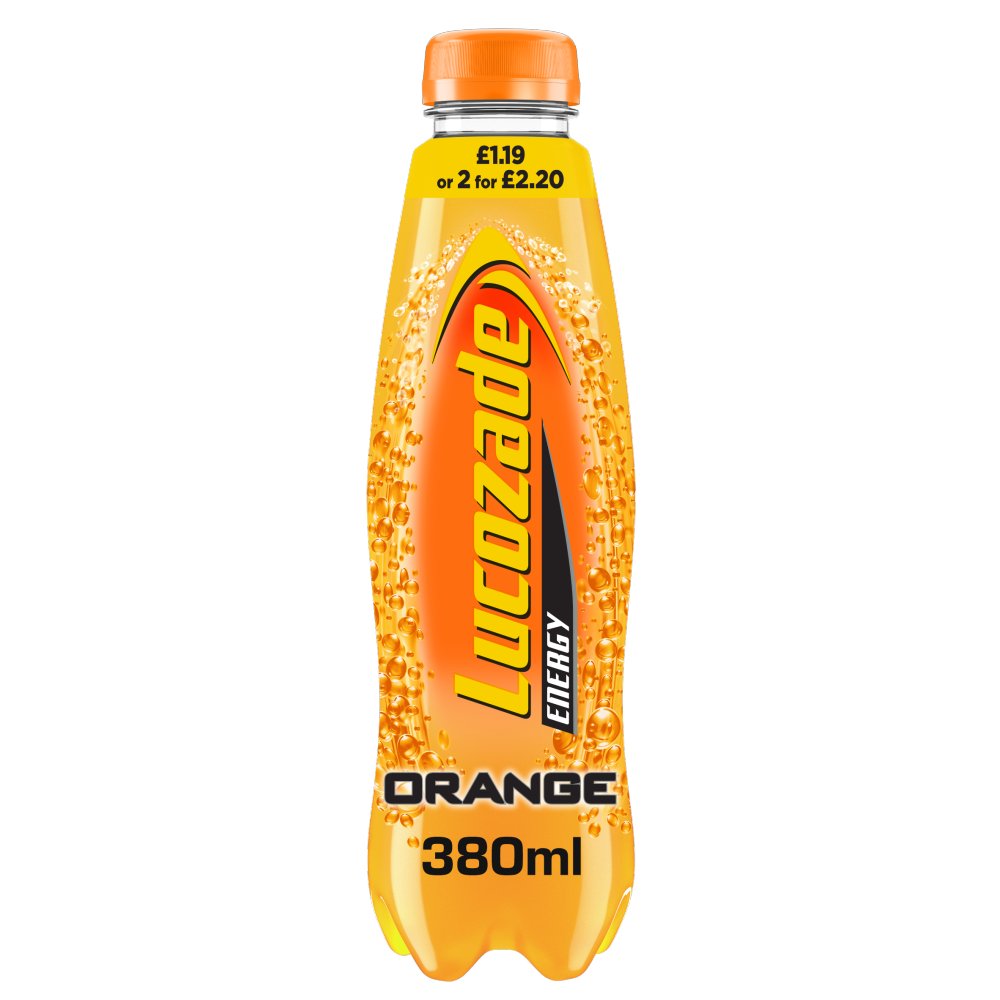 Lucozade Energy Orange 380ml PMP £1.19 or 2 for £2.20