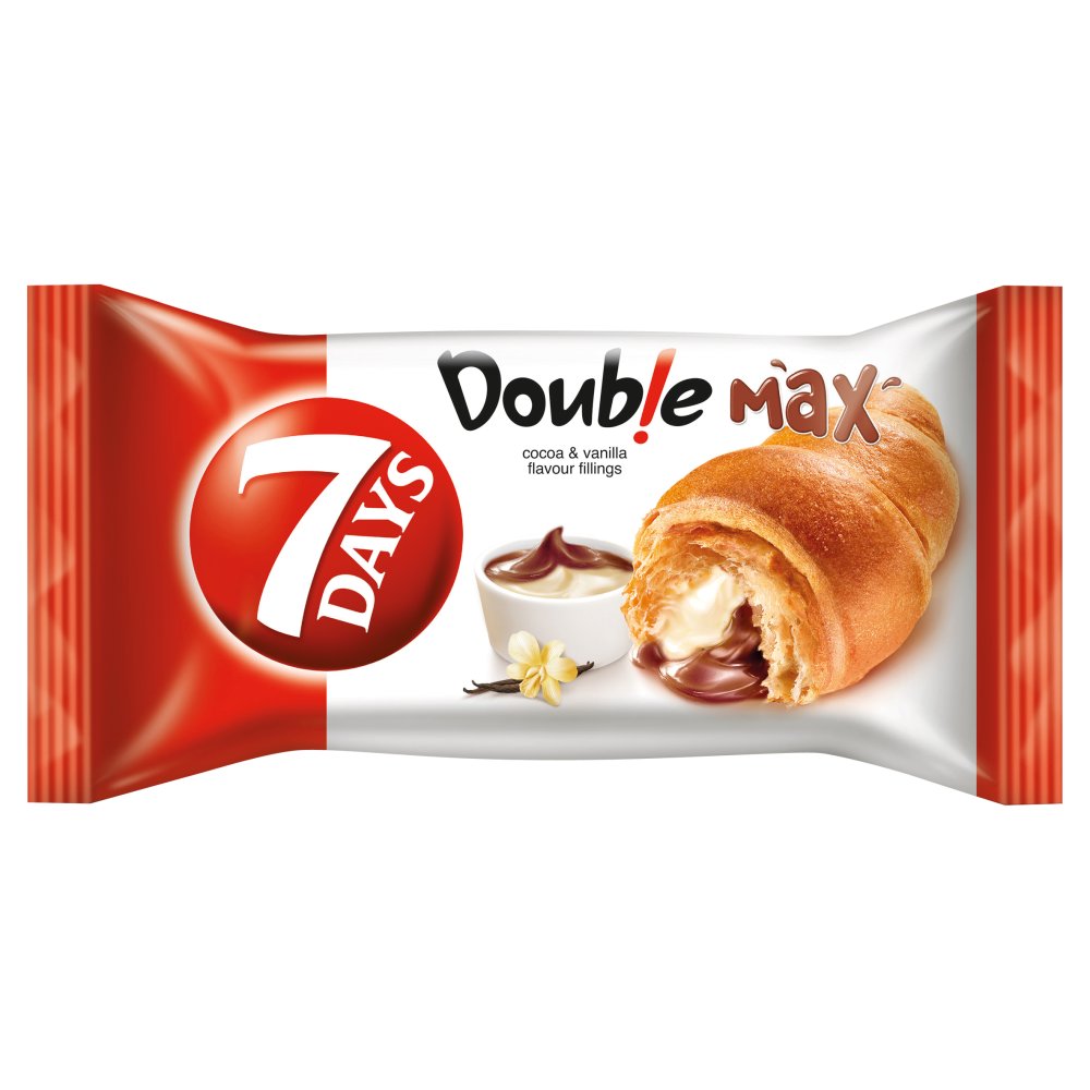 7 Days Double Max Cocoa & Vanilla Croissant 80g