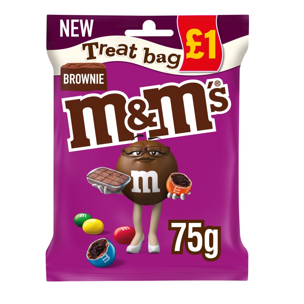 M&M's Brownie Chocolate £1 PMP Treat Bag 70g
