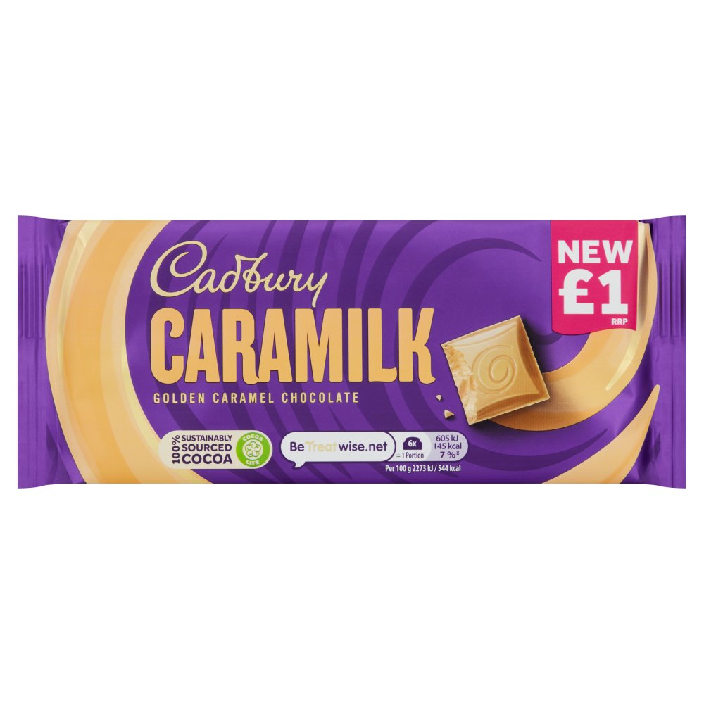 Cadbury Caramilk Golden Caramel Chocolate Bar £1 80g