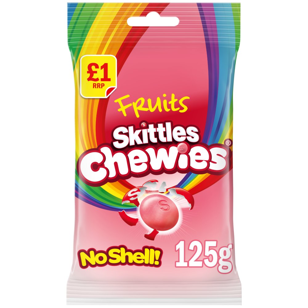 Skittles Chewies Fruits Sweets £1 PMP Treat Bag 125g