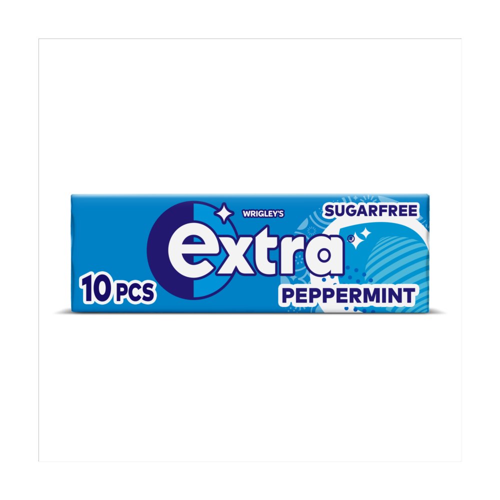 Extra Peppermint Chewing Gum Sugar Free 10 Pieces