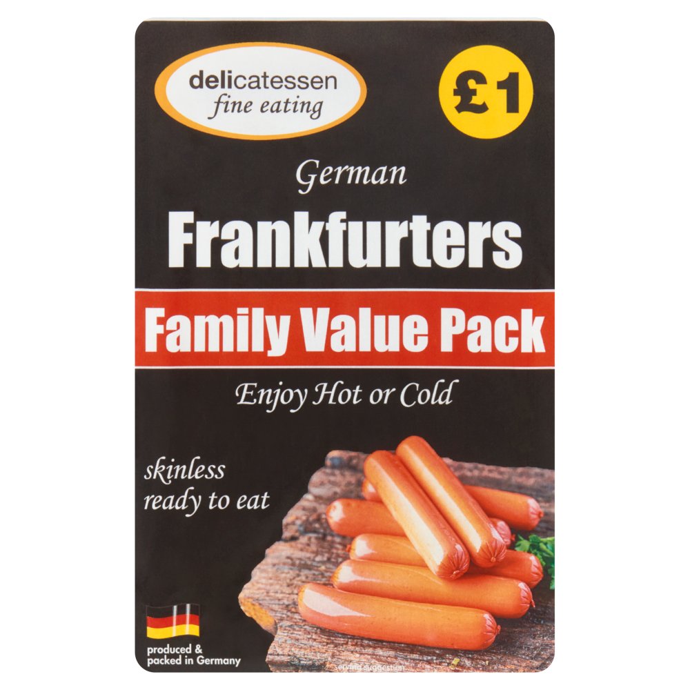 Delicatessen Fine Eating German Frankfurters 12 x 20g (240g)