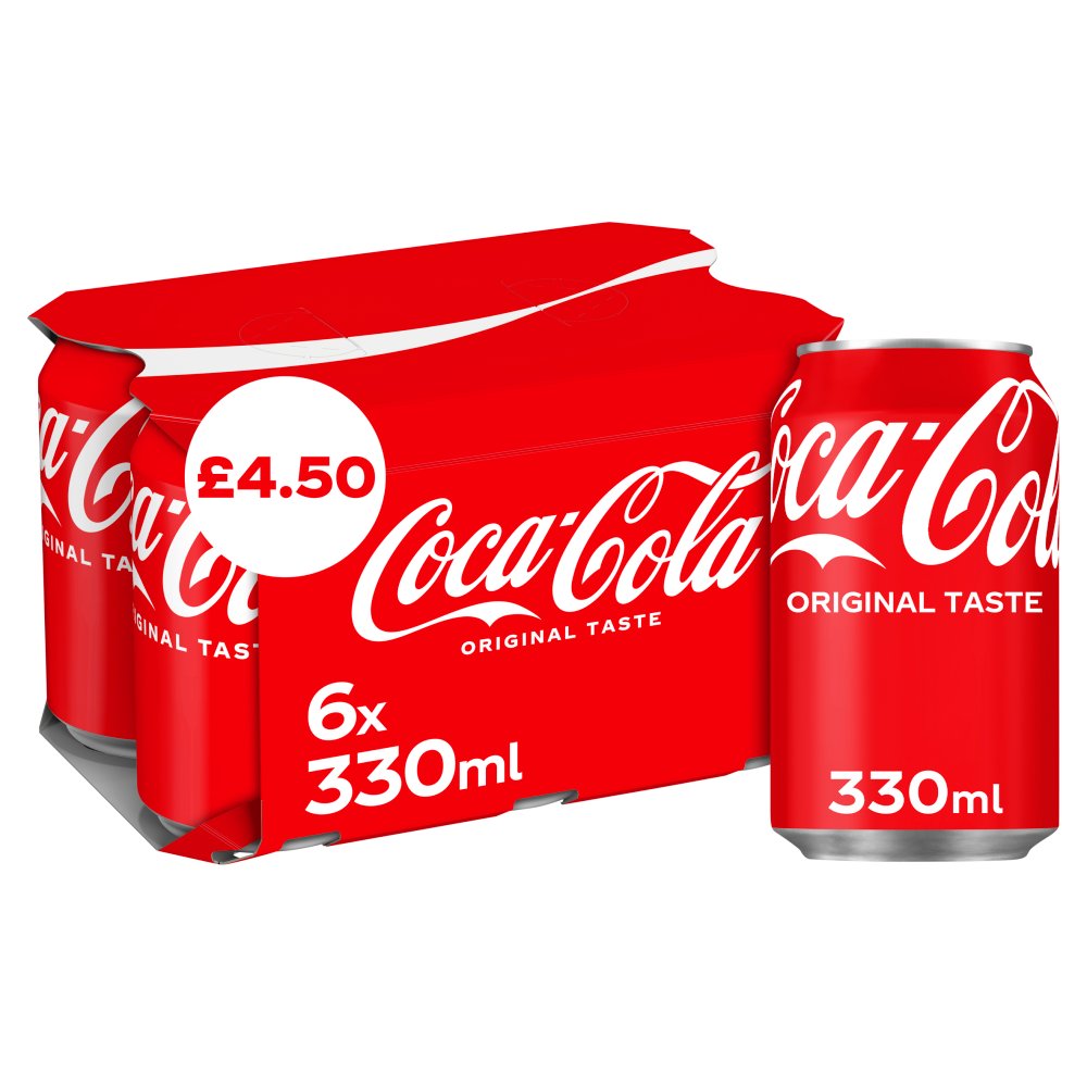 Coca-Cola Original Taste 6 x 330ml PM £4.50