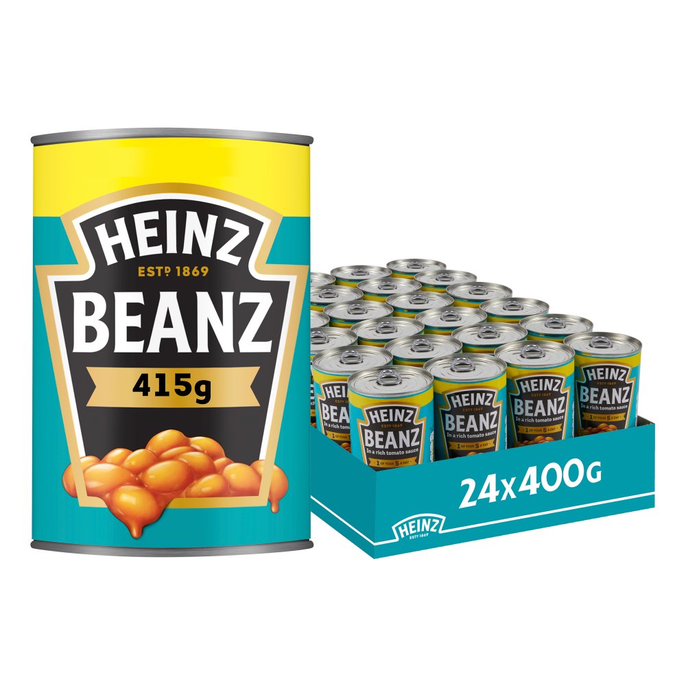 Heinz Baked Beans in a Rich Tomato Sauce PMP 415g 