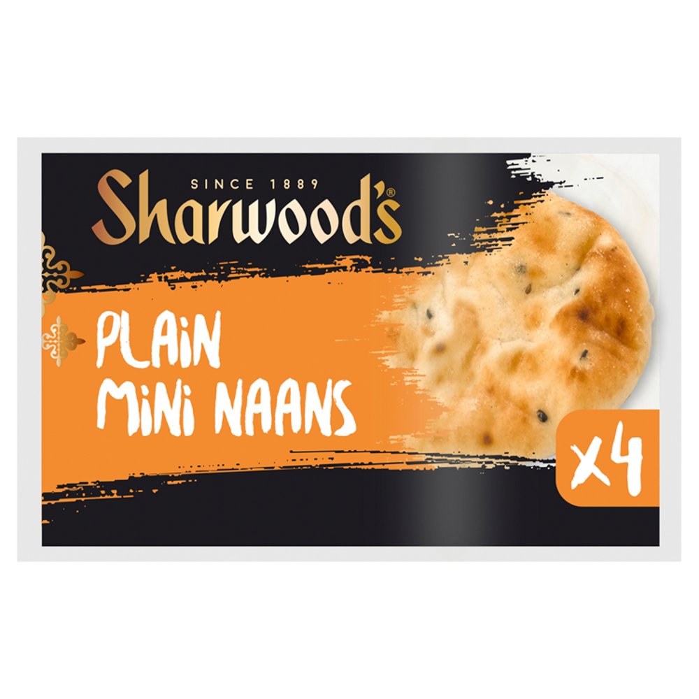 Sharwood's 4 Plain Mini Naan Breads