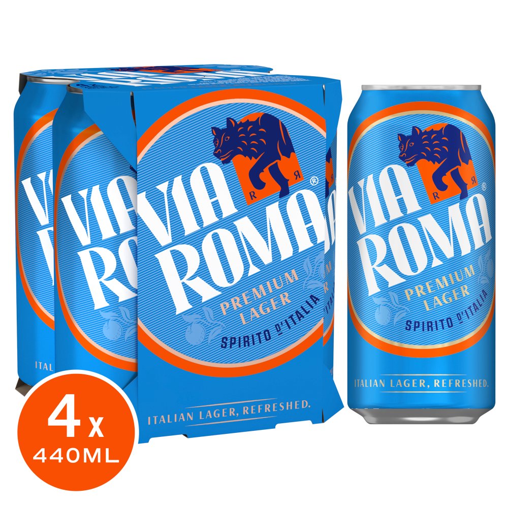 Via Roma Premium Lager 4 x 440ml