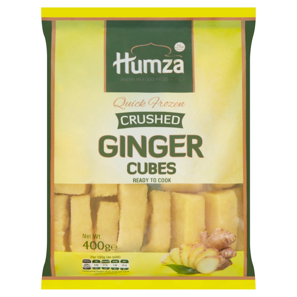 Humza Quick Frozen Crushed Ginger Cubes 400g
