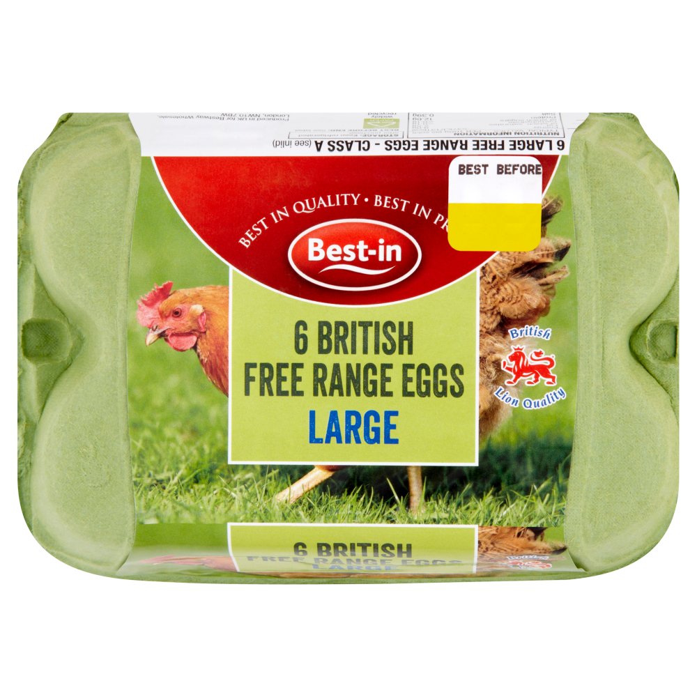 Best-in 6 British Free Range Eggs Large