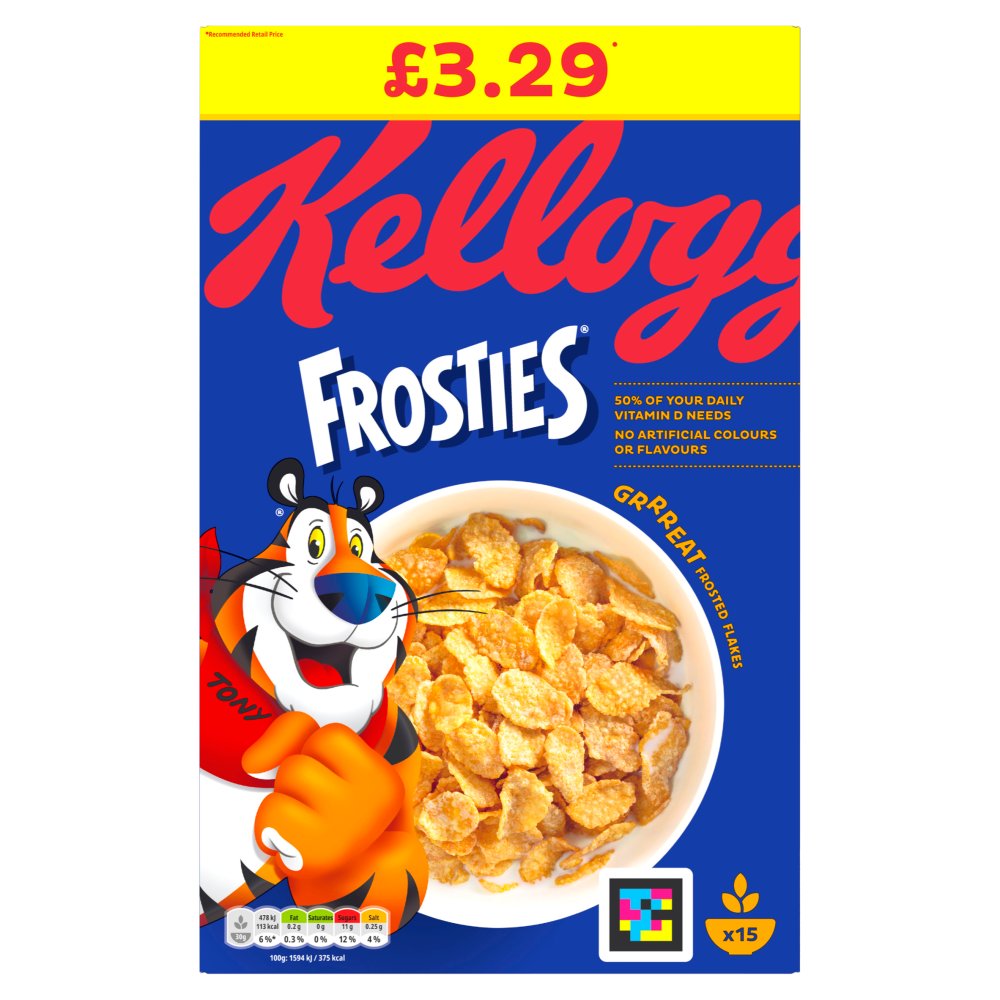 Kellogg's Frosties Breakfast Cereal 470g PMP £3.29