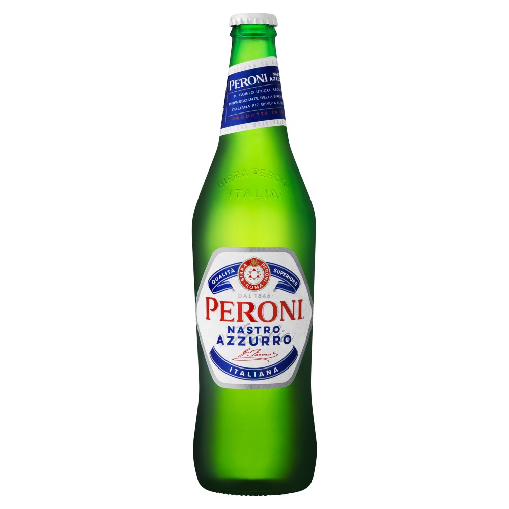 Peroni Nastro Azzurro Lager Beer Bottle 620ml