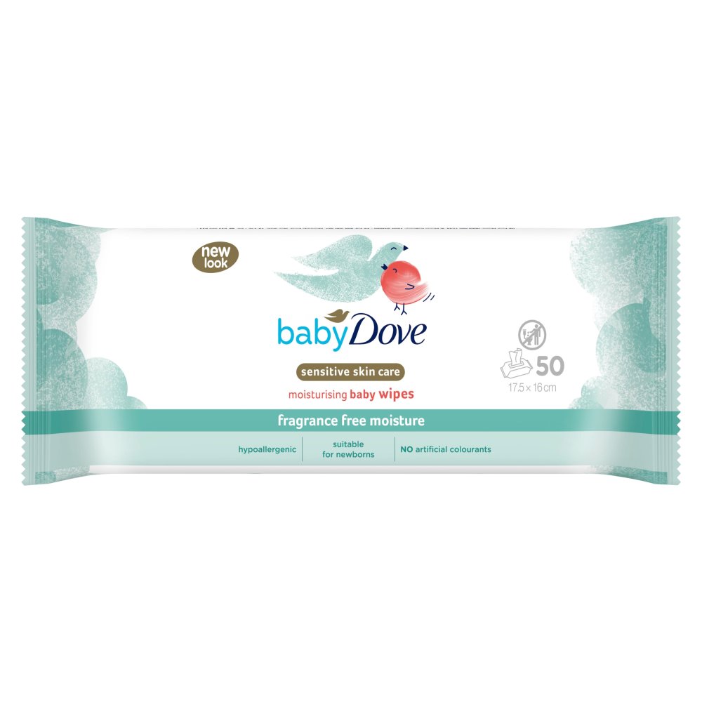Baby Dove Sensitive Moisture Wipes 50