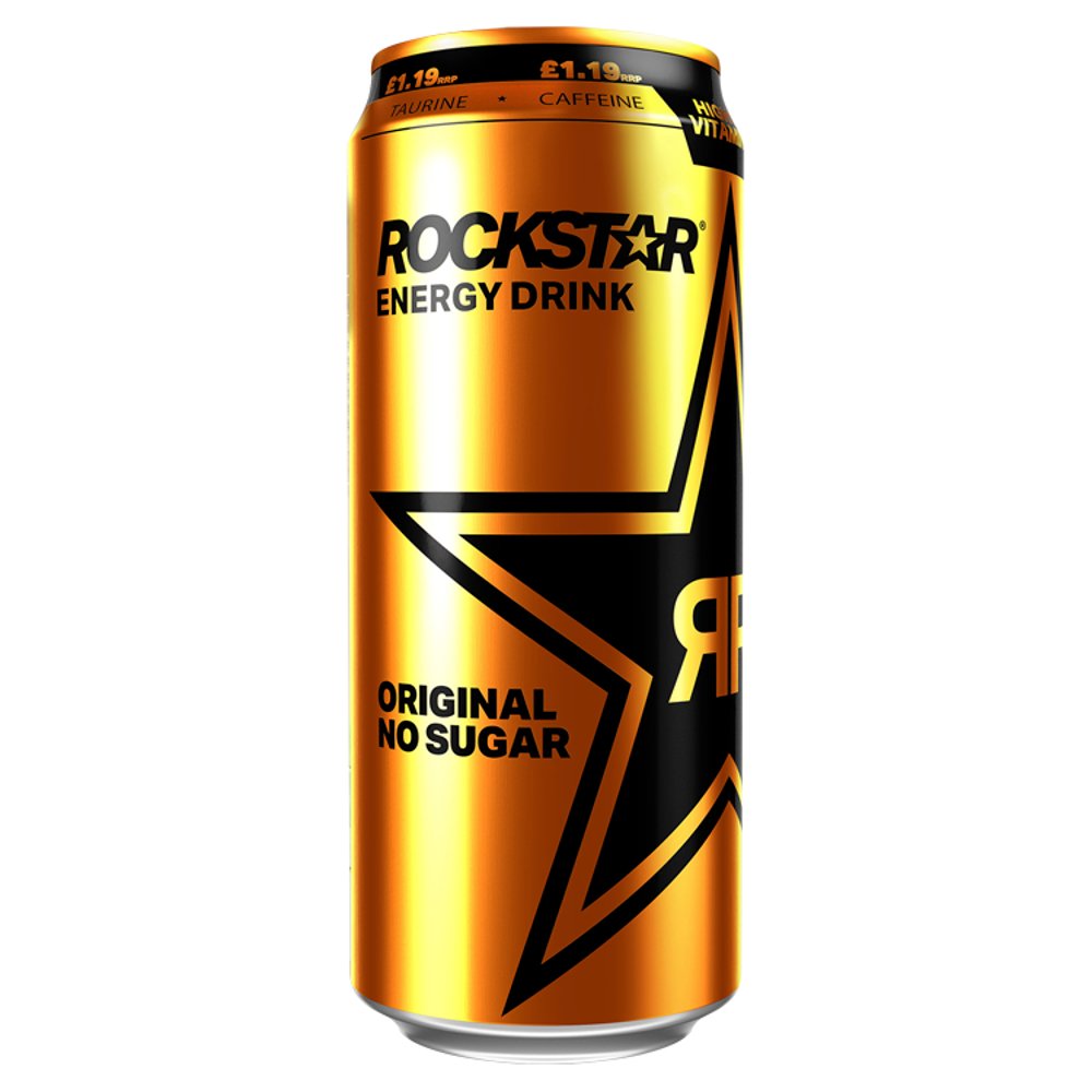 Rockstar Original Energy Drink No Sugar 500ml Can, PMP £1.19