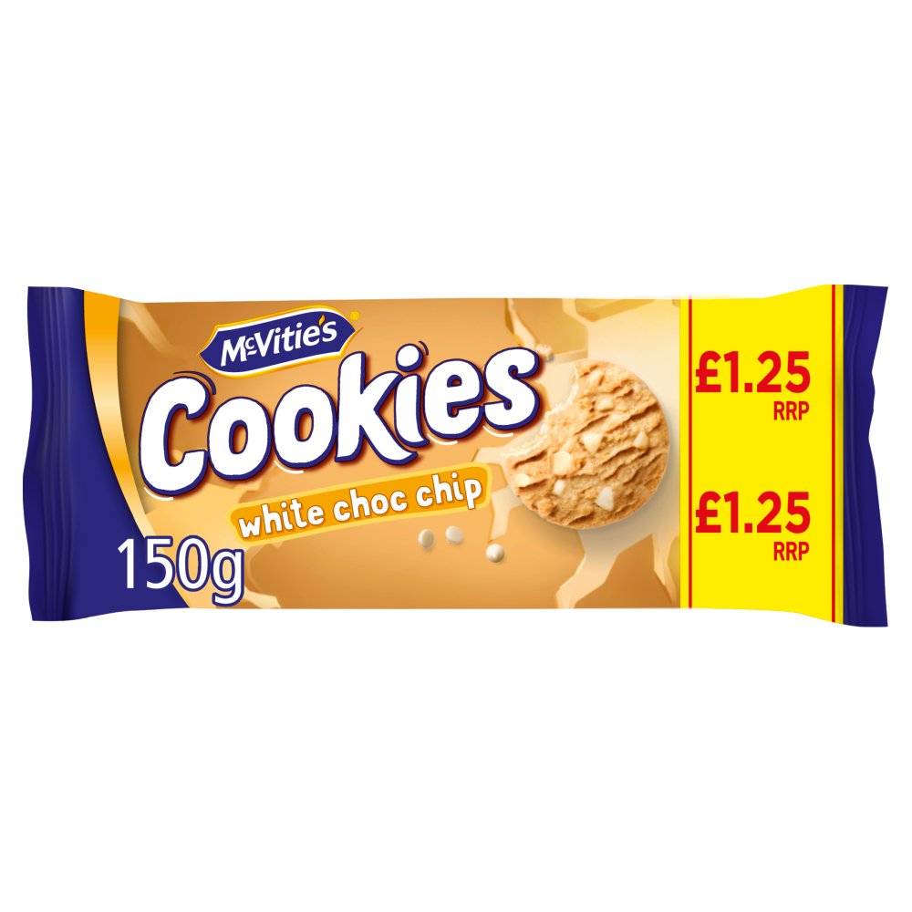 McVitie's Cookies The Chunky One White Chocolate Chip £1.25 PMP 150g
