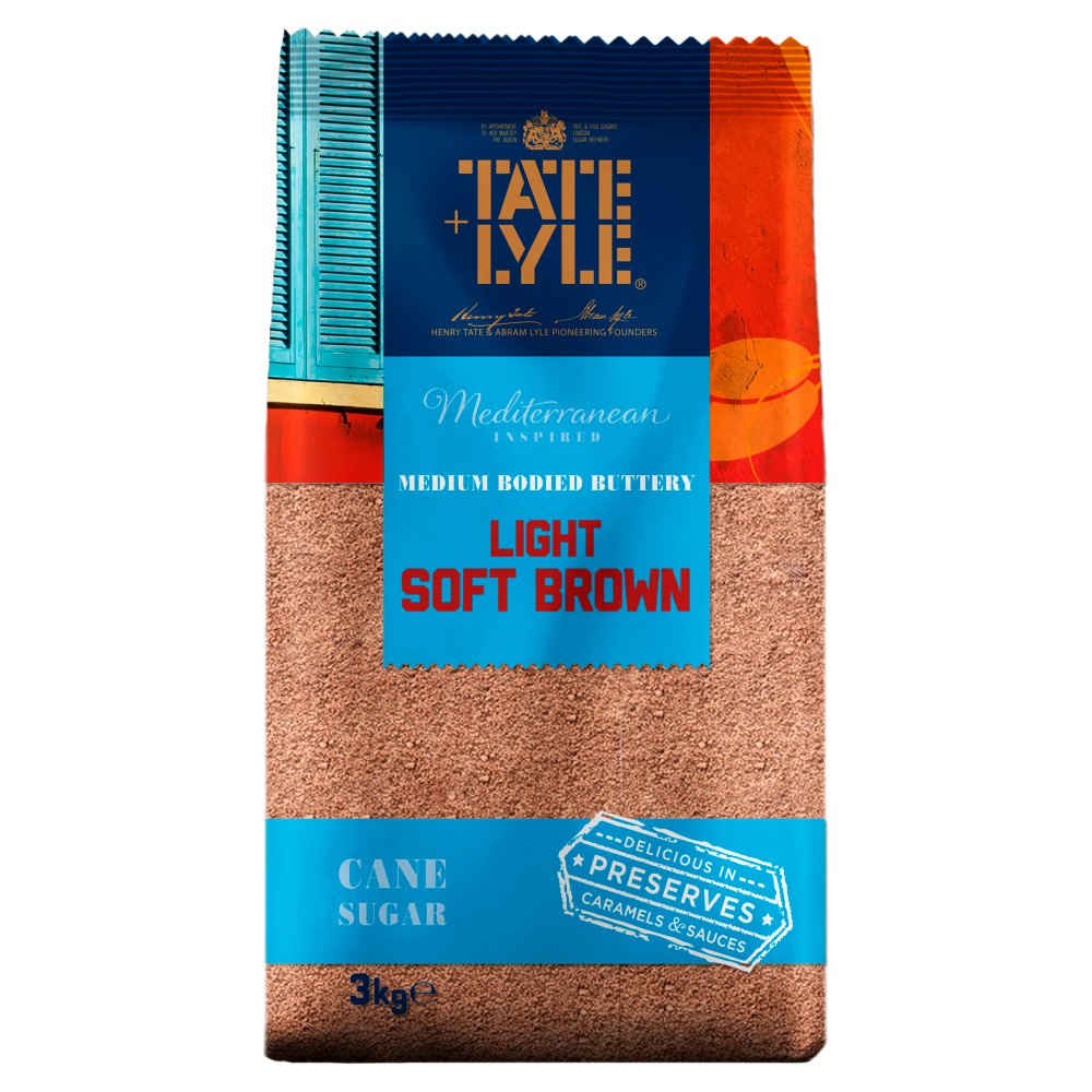 Tate & Lyle Pure Cane Light Soft Brown Sugar 3kg