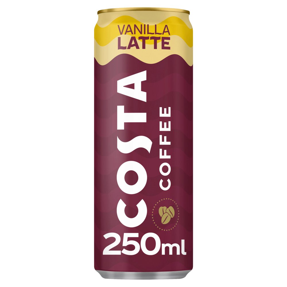 Costa Coffee Vanilla Latte Iced Coffee 12 x 250ml