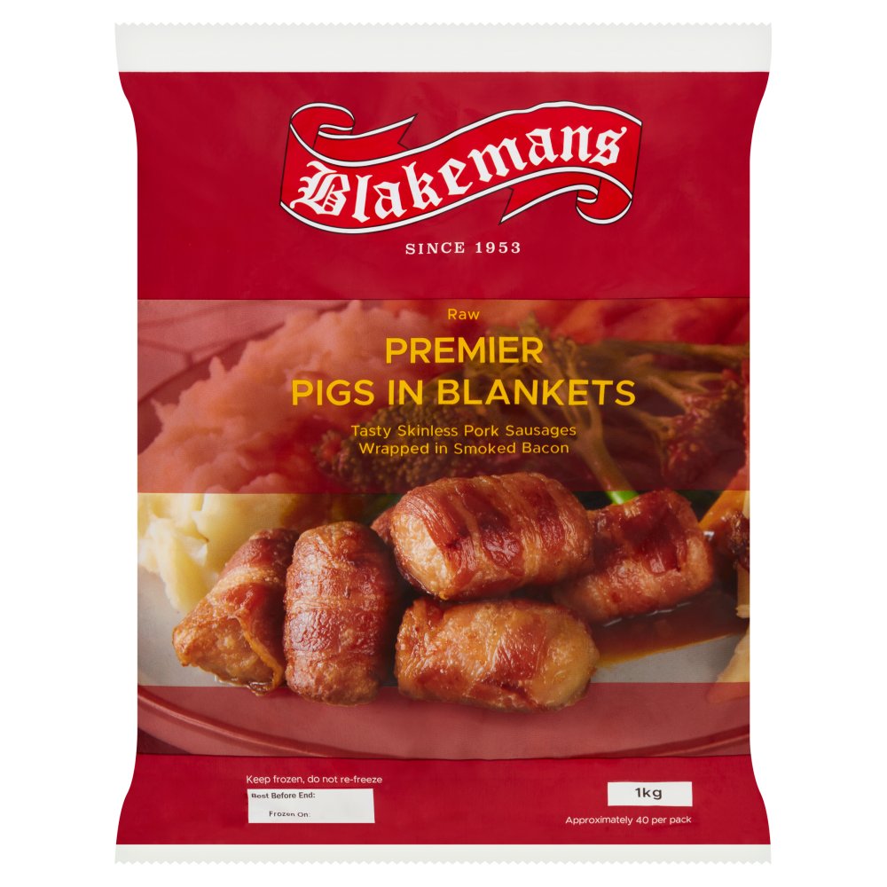 Blakemans Raw Premier Pigs in Blankets 1kg